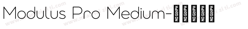 Modulus Pro Medium字体转换